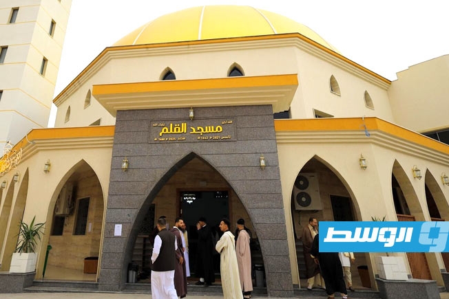 الدبيبة يفتتح مسجد القلم في مصراتة (صور)