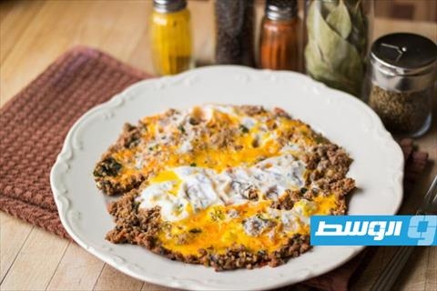 بيض بالمفروم والخضراوات