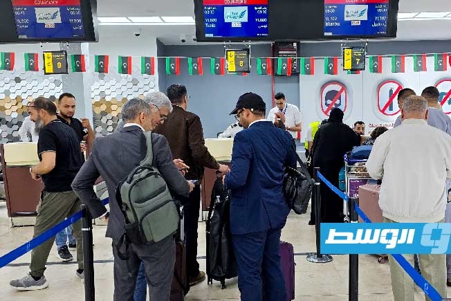 انطلاق رحلة من مطار معيتيقة إلى بنغازي