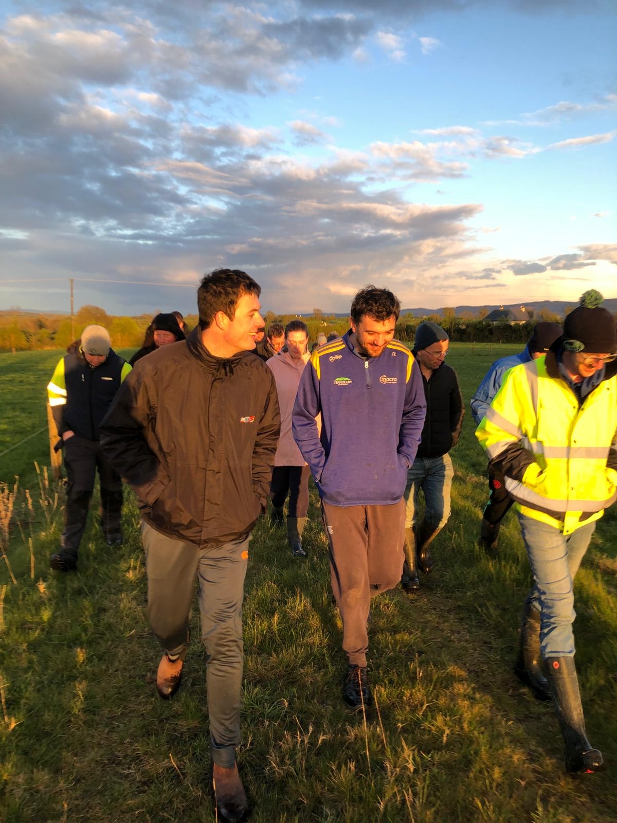 Young farmers learn about planting and managing hedgerows