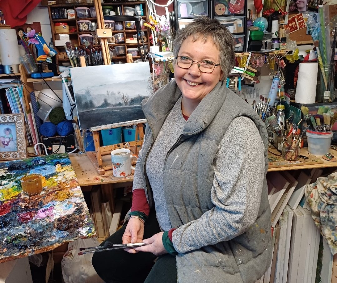 Artist draws on childhood farming memories for paintings