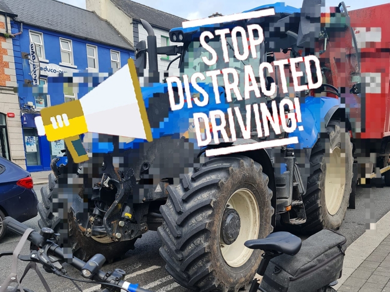 Gardaí fine tractor driver for using mobile phone