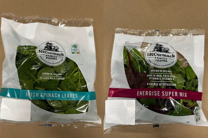Recall of spinach and salad leaves due to listeria concerns