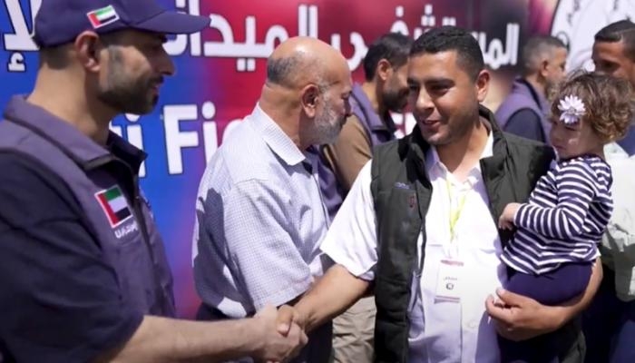 جرحى غزة يشكرون الإمارات ويهنئون قيادتها بعيد الفطر