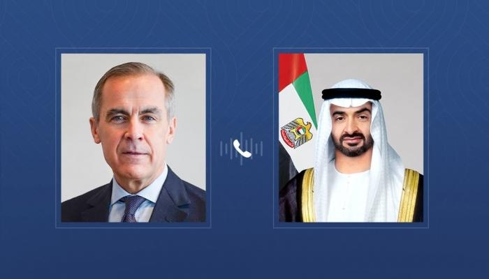 محمد بن زايد ورئيس وزراء كندا يبحثان قضايا إقليمية ودولية