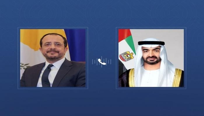 محمد بن زايد ورئيس قبرص يؤكدان أهمية تهدئة الأوضاع بالمنطقة
