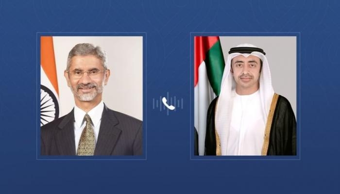 عبدالله بن زايد ووزير الشؤون الخارجية الهندي يبحثان تطورات المنطقة