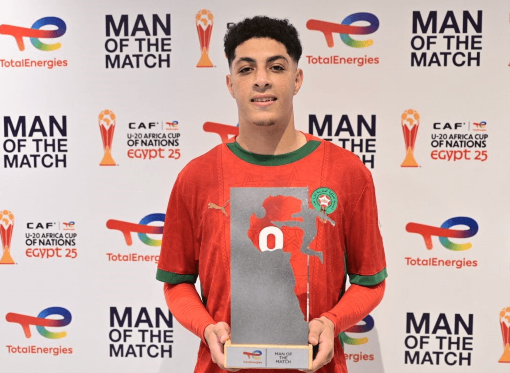 الصادق رجل مباراة الأشبال والفراعنة