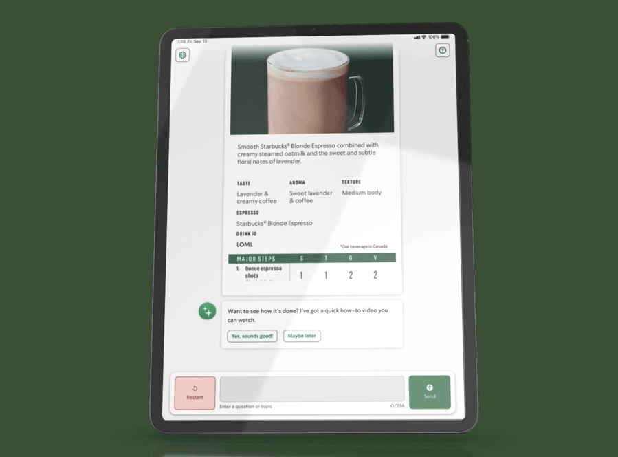 Starbucks AI assistant, powered by Microsoft, helps baristas focus more on coffee and customers