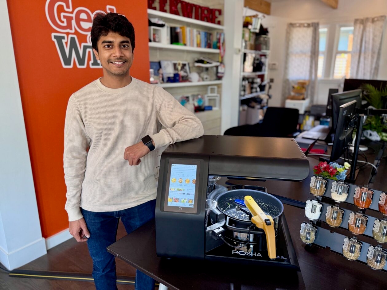 Taste test: Robot chef cooks lunch at GeekWire — and leaves us hungry for more work to do