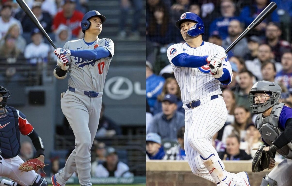 MLB Stars Ohtani and Suzuki Wielding Powerful Bats