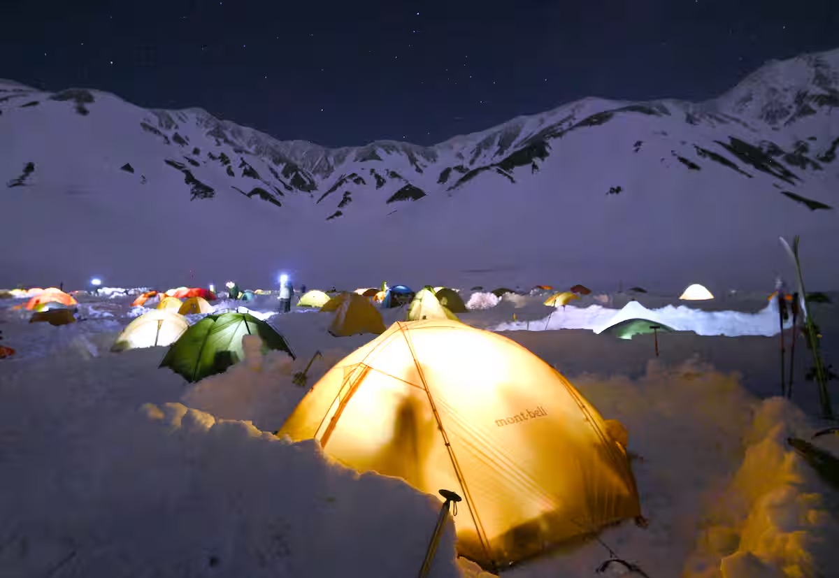 Camping Beyond the Highest Point of the Tateyama Kurobe Alpine Route