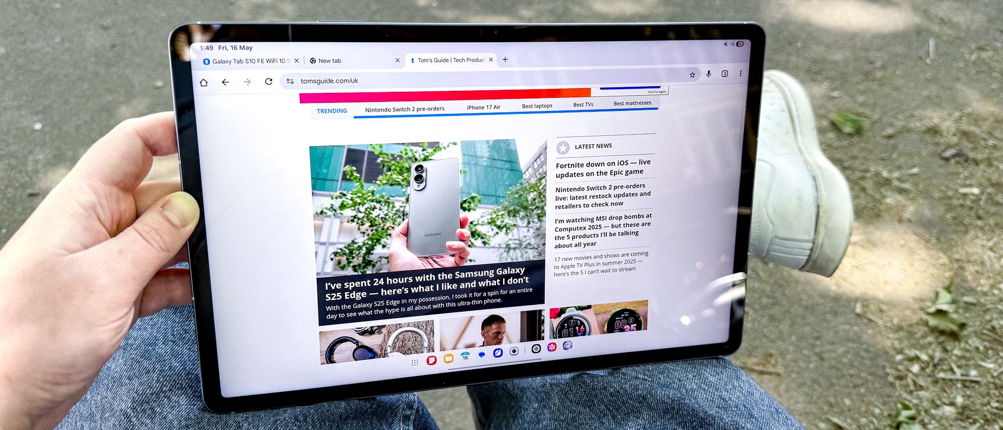 I tested the Galaxy Tab S10 FE Plus — and it's amazing value for money while still feeling premium