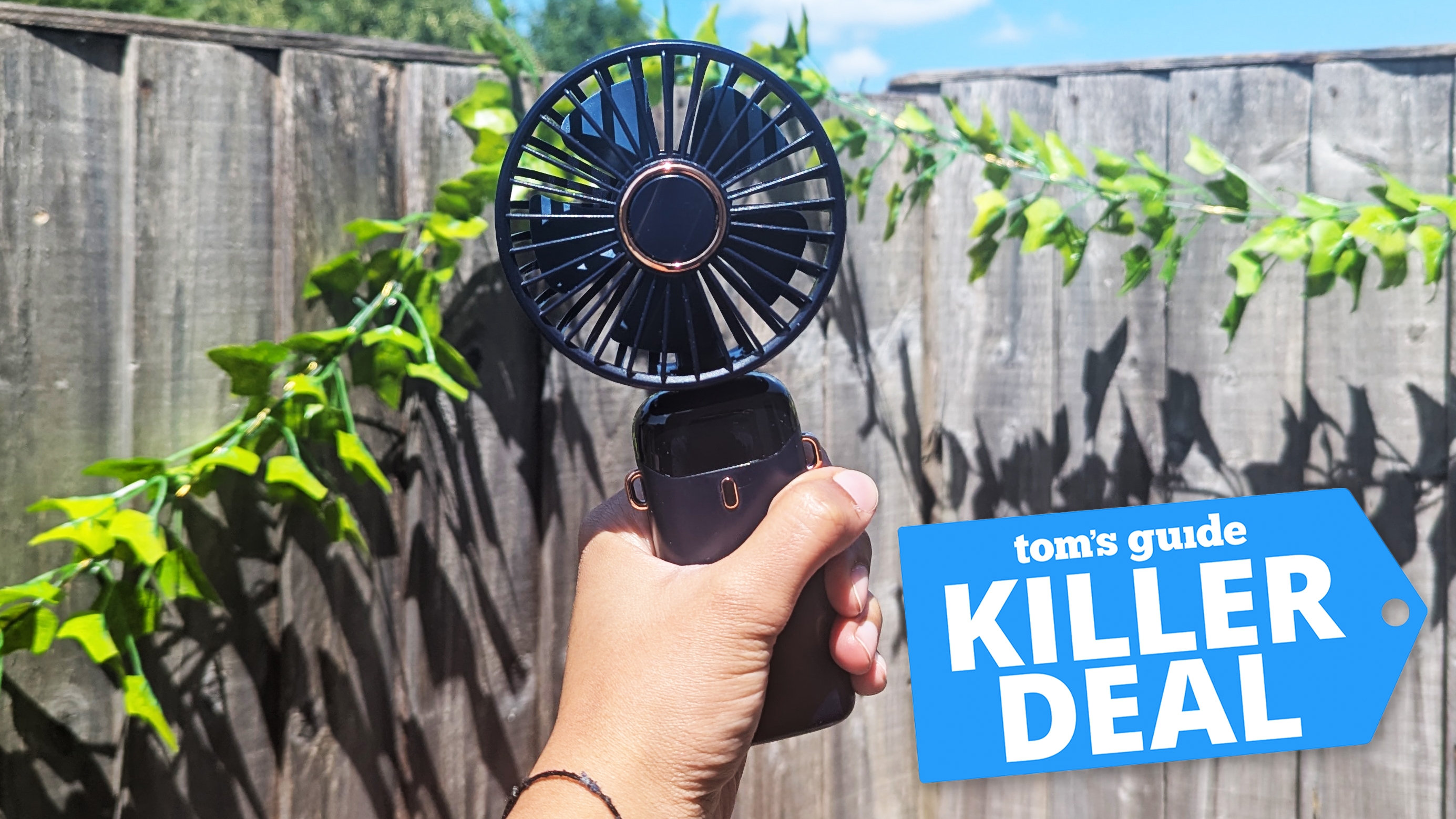 This handheld fan kept me from fainting at a concert on one of the hottest days of the year — and it's currently 28% off
