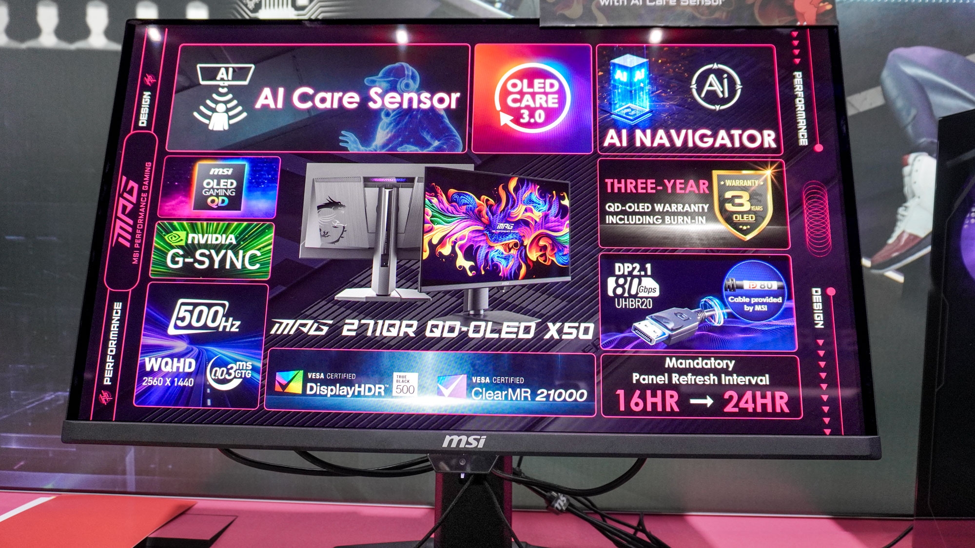 I saw a 500Hz QD-OLED monitor in action — and it was as fast as it was colorful