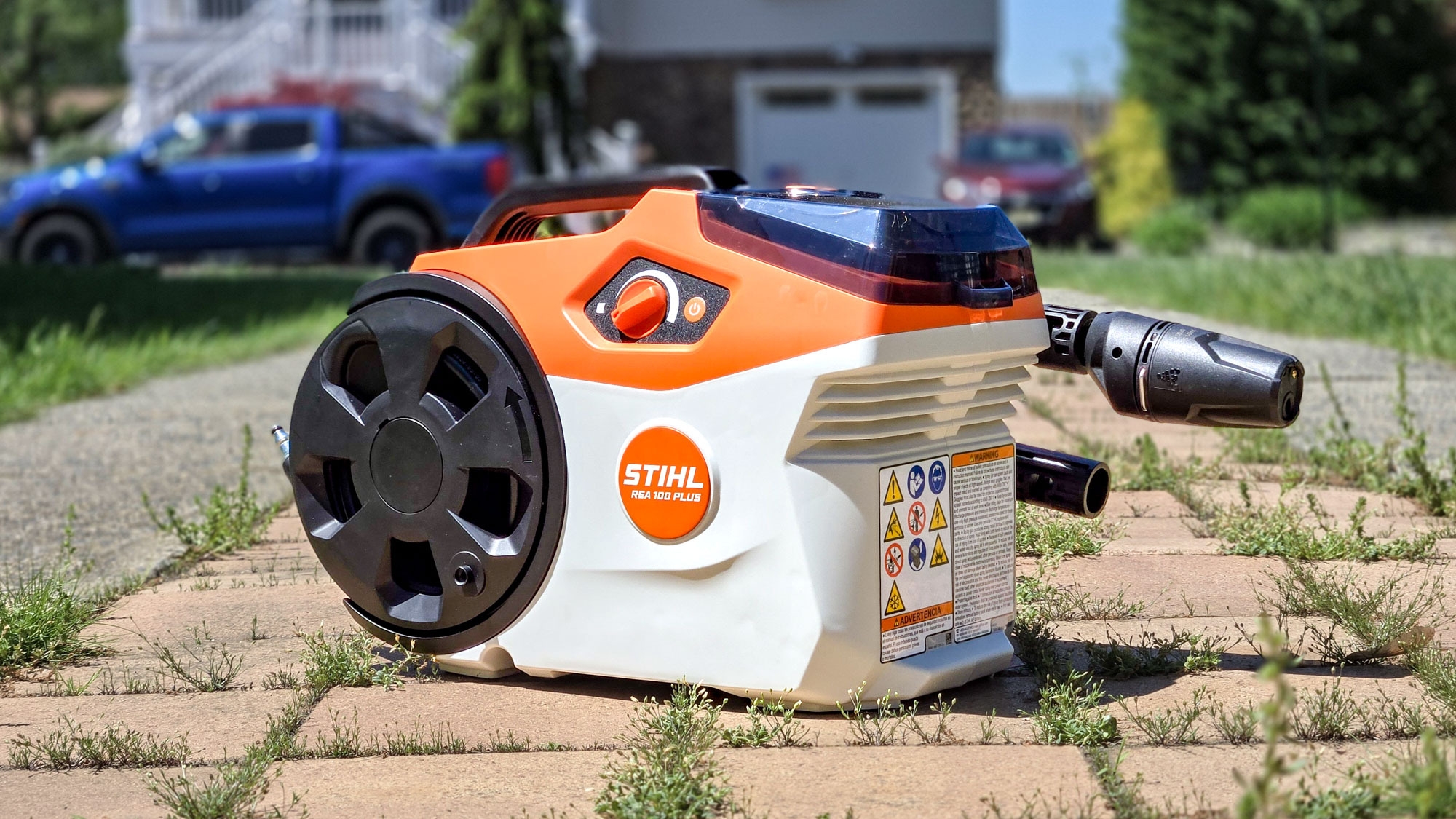 I got fed up wasting time using a weed whacker to remove weeds, so I tried an electric pressure washer instead — here's what happened