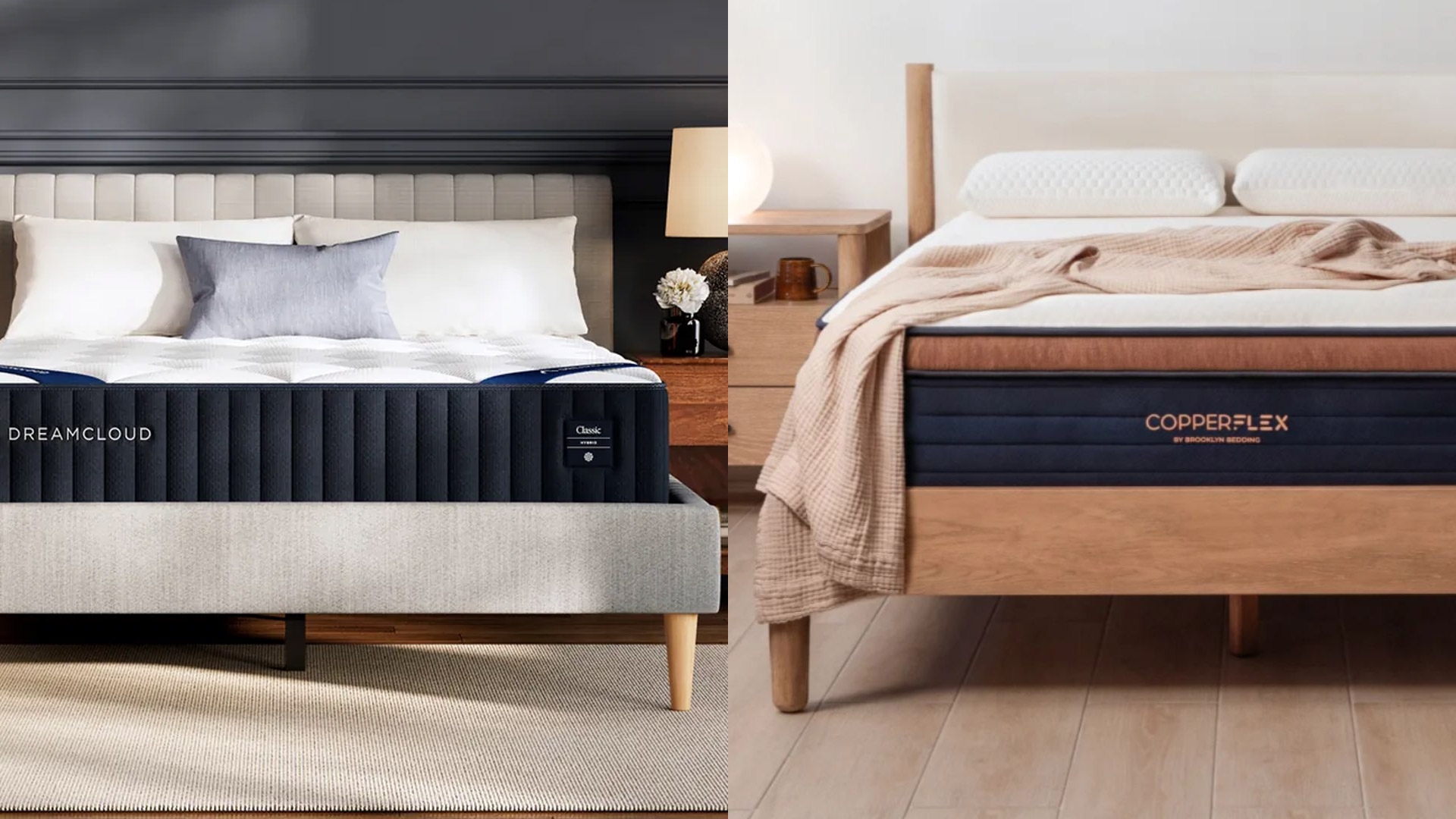 DreamCloud Classic Hybrid vs Brooklyn Bedding Copperflex Pro Hybrid: Which mattress is right for you?