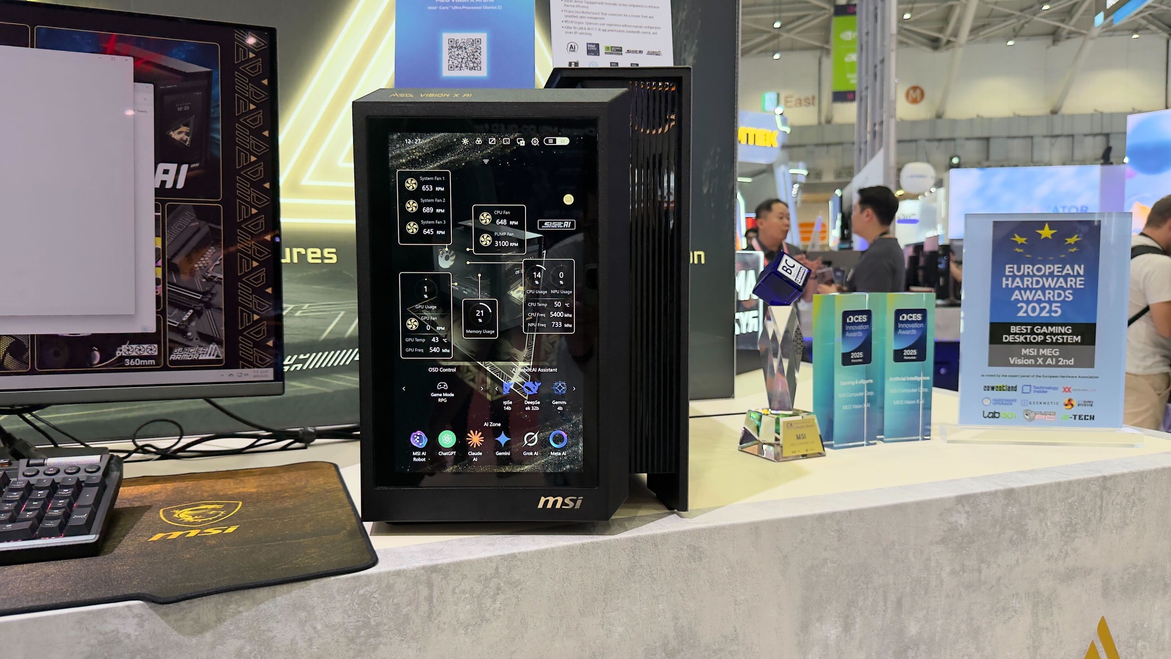I watched this beast of a gaming PC turn into an AI power house - but the dashboard-like second screen is its coolest feature