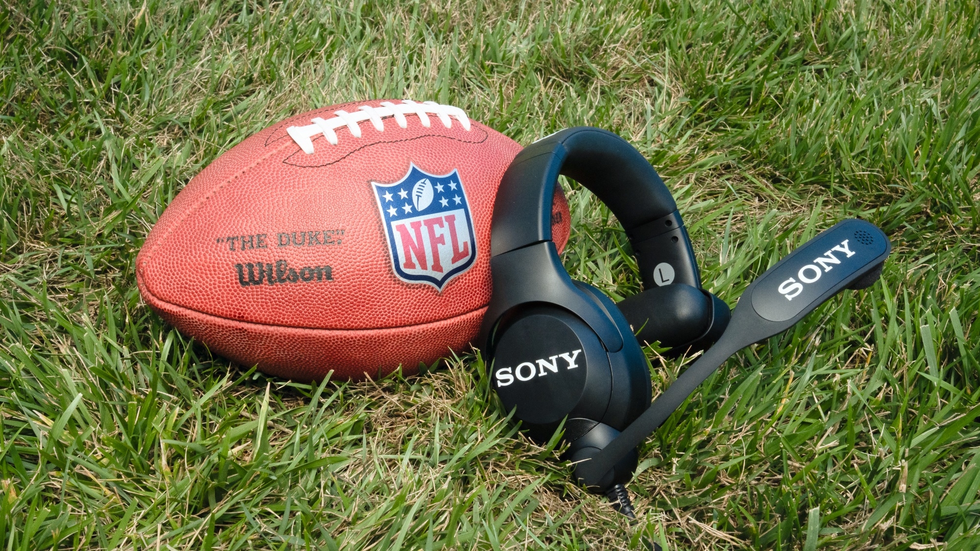 I got to wear the new Sony NFL Coach's Headset that all 32 teams will be using this season — why can't all headphones be like this?