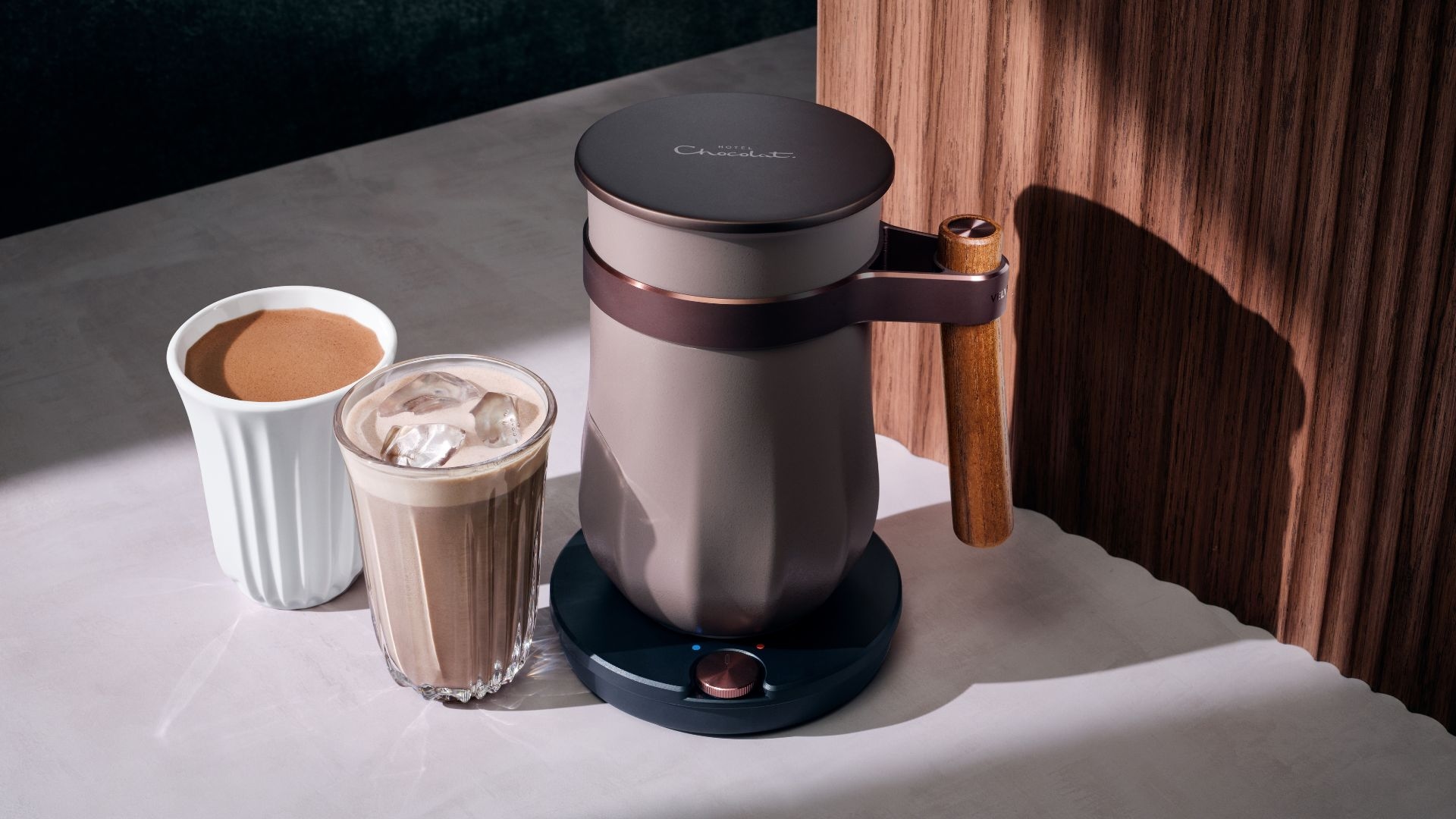 Hotel Chocolat just dropped a new Velvetiser, and it can make hot and iced drinks