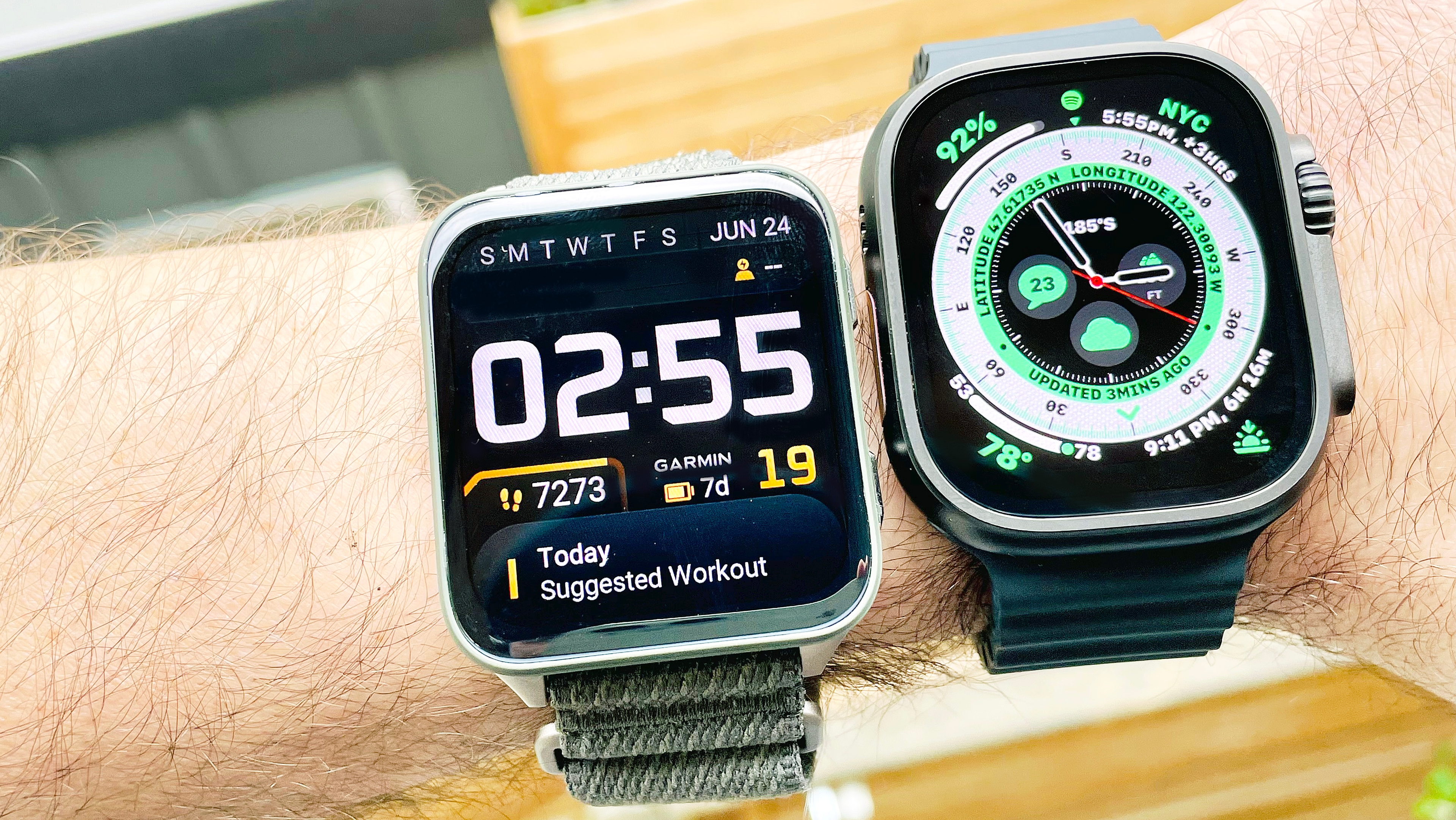 I walked 7,000 steps with the Apple Watch Ultra 2 vs. Garmin Venu X1 — and the winner is clear