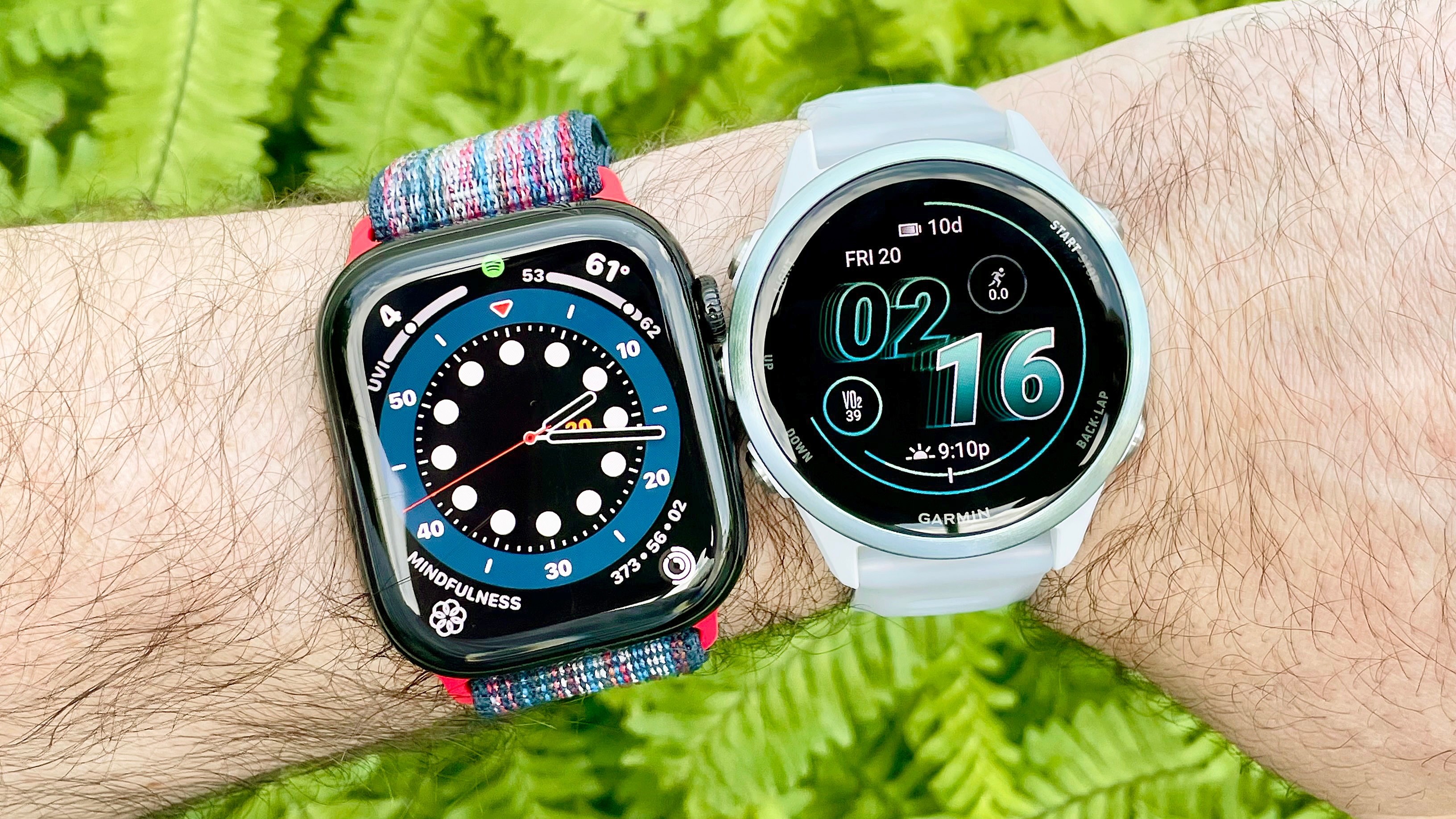 I walked 5,500 steps with the Apple Watch 10 vs Garmin Forerunner 570 — here's the winner
