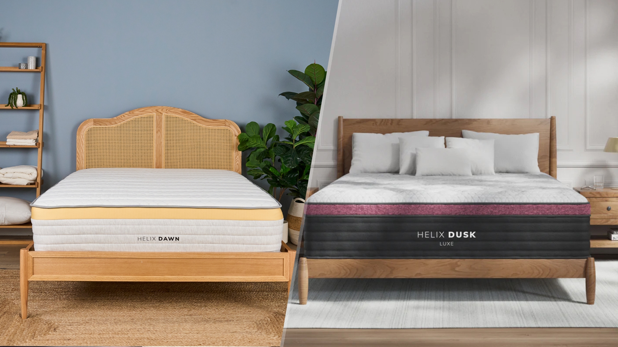 Helix Dawn vs Helix Dusk Luxe: which mattress for back and stomach sleepers is right for you?