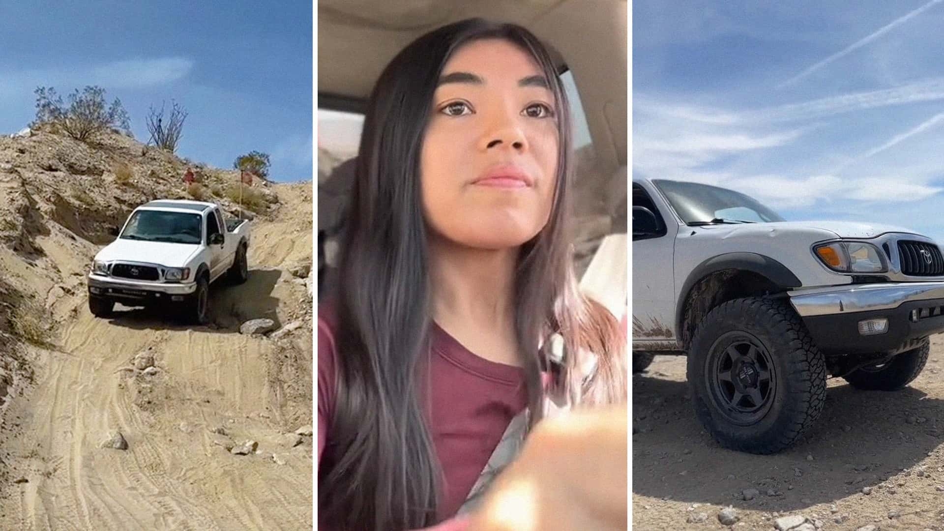 ‘The Best Or Dumbest Thing I've Ever Done': Woman Buys $500 Toyota Tacoma. Then She Takes It Off-Roading