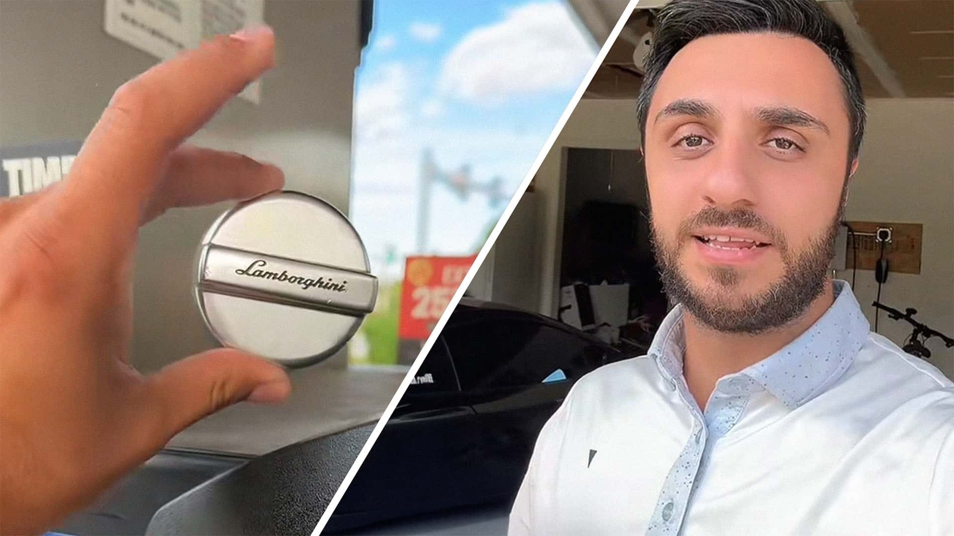 ‘So Do Not Forget It:' Lamborghini Owner Says This Is How Much Gas Caps Are. So Why Isn't It Attached to the Car?