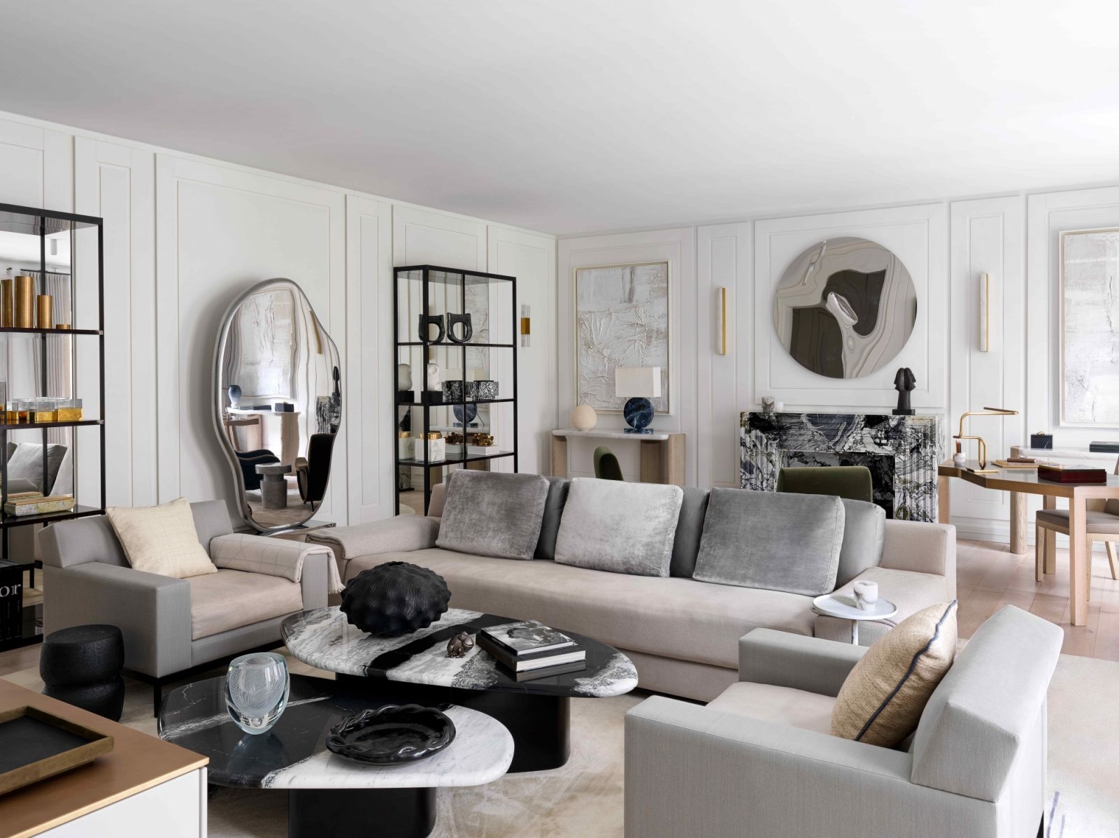 Home tour: A bright Parisian apartment blending elegant minimalism with art