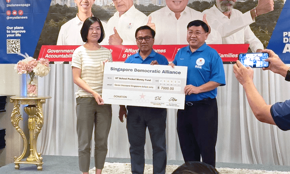 SDA holds thank-you event, donates S$16,000 to charity and outlines plans for future elections