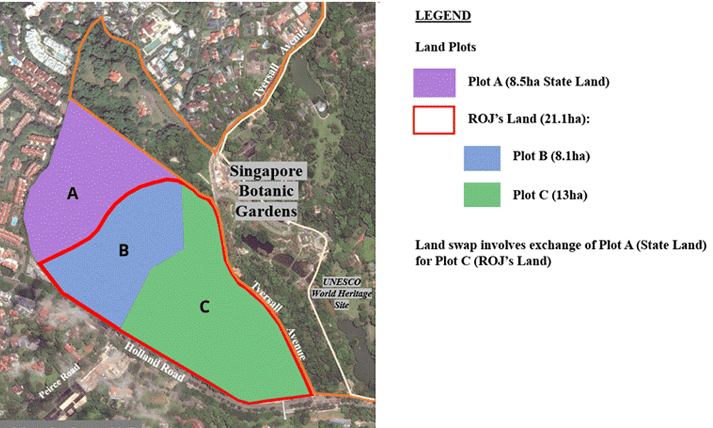 Singapore and Johor's Crown Prince agree to land swap near Botanic Gardens to preserve heritage site