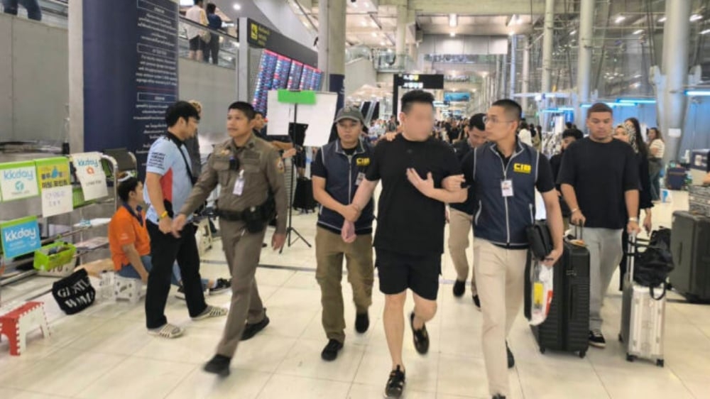 Singaporean man arrested at Bangkok Airport for alleged human trafficking and money laundering