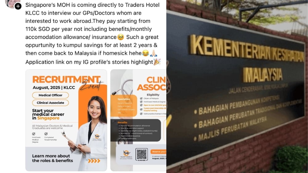 Malaysia's health ministry reaffirms efforts to retain doctors as Singapore dangles lucrative job offers