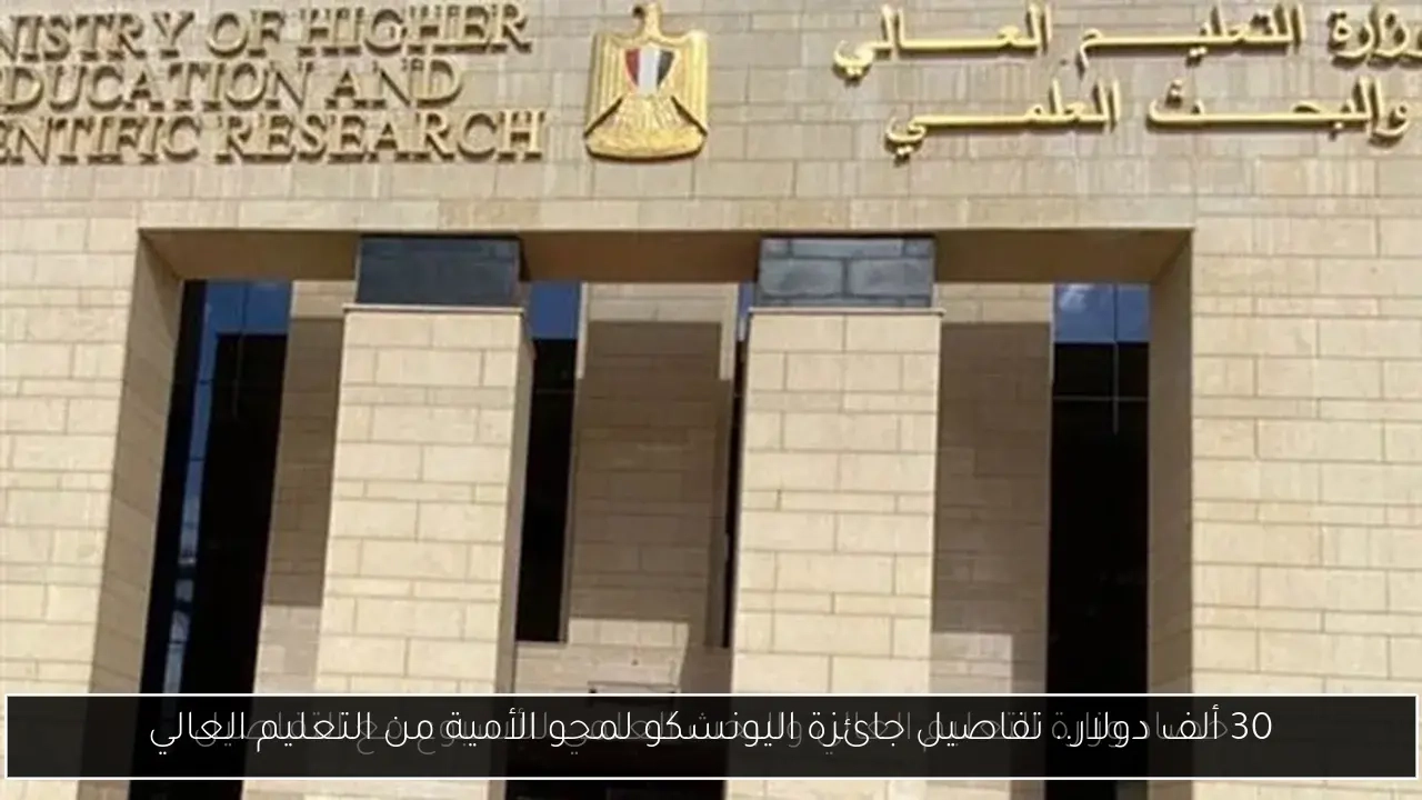 30 ألف دولار.. تفاصيل جائزة اليونسكو لمحو الأمية من التعليم العالي