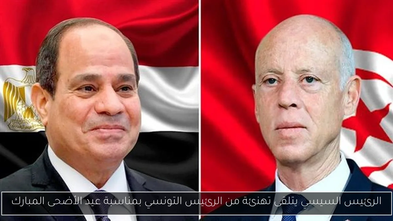الرئيس السيسي يتلقى تهنئة من الرئيس التونسي بمناسبة عيد الأضحى المبارك