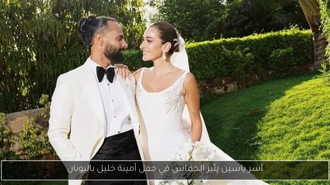 آسر ياسين يثير الحماس في حفل أمينة خليل باليونان