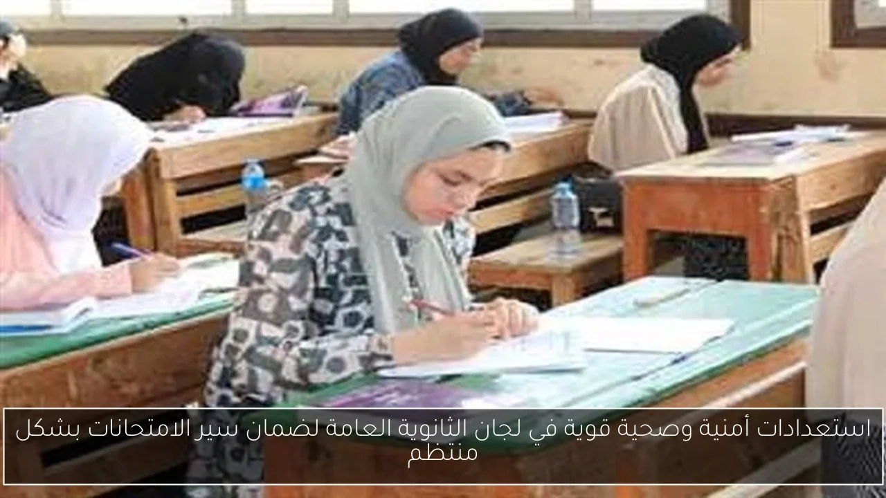 استعدادات أمنية وصحية قوية في لجان الثانوية العامة لضمان سير الامتحانات بشكل منتظم