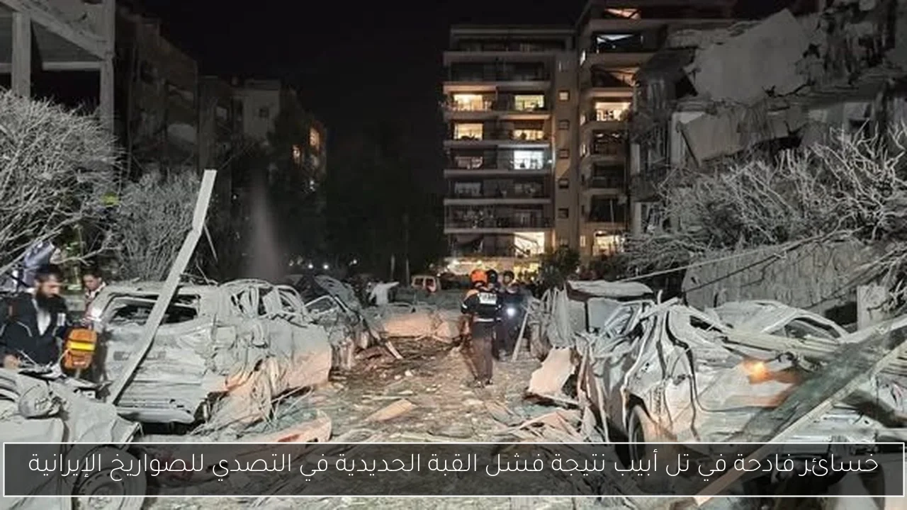 خسائر فادحة في تل أبيب نتيجة فشل القبة الحديدية في التصدي للصواريخ الإيرانية