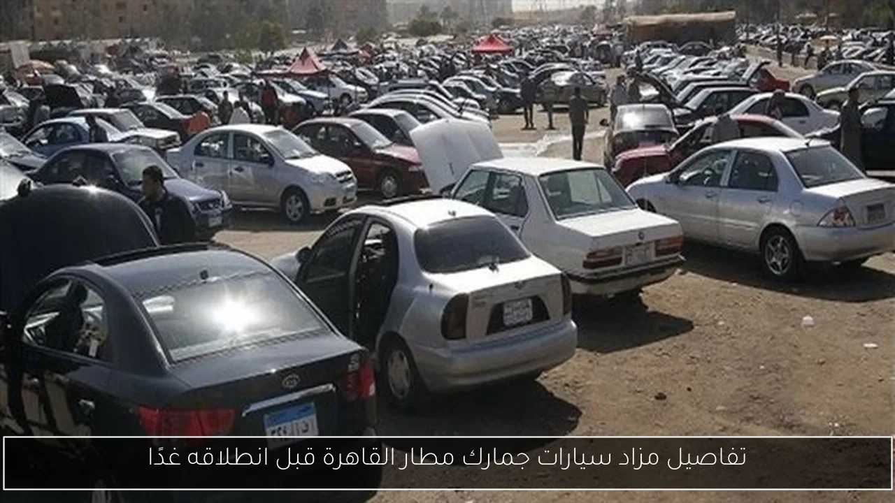 تفاصيل مزاد سيارات جمارك مطار القاهرة قبل انطلاقه غدًا