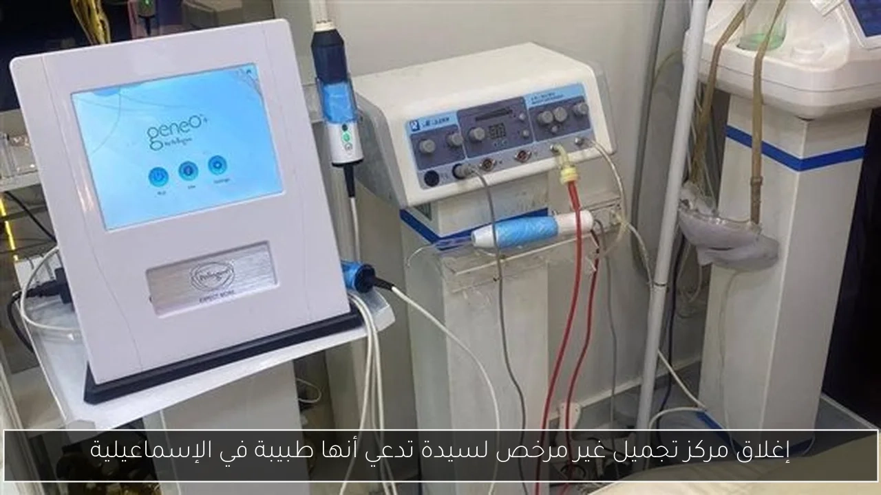 إغلاق مركز تجميل غير مرخص لسيدة تدعي أنها طبيبة في الإسماعيلية