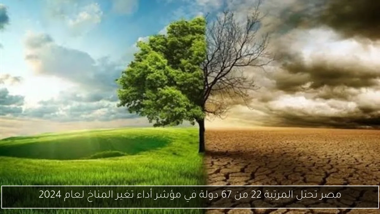 مصر تحتل المرتبة 22 من 67 دولة في مؤشر أداء تغير المناخ لعام 2024