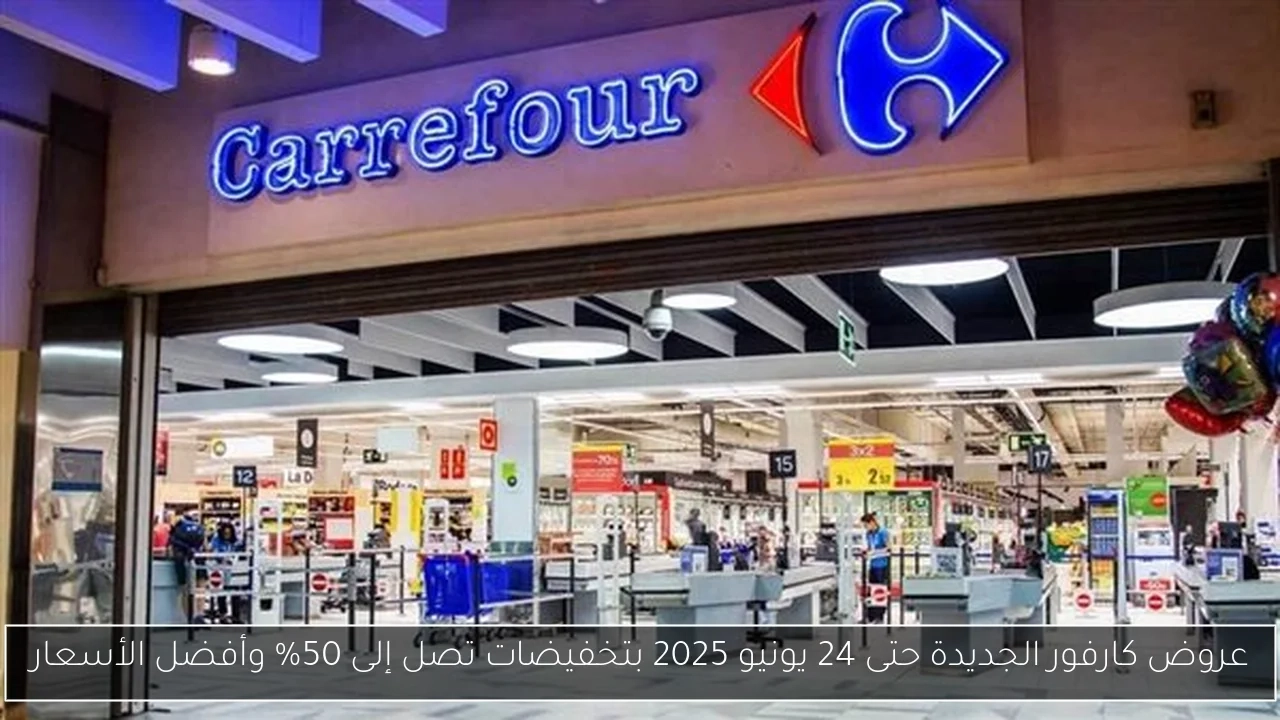 عروض كارفور الجديدة حتى 24 يونيو 2025 بتخفيضات تصل إلى 50% وأفضل الأسعار