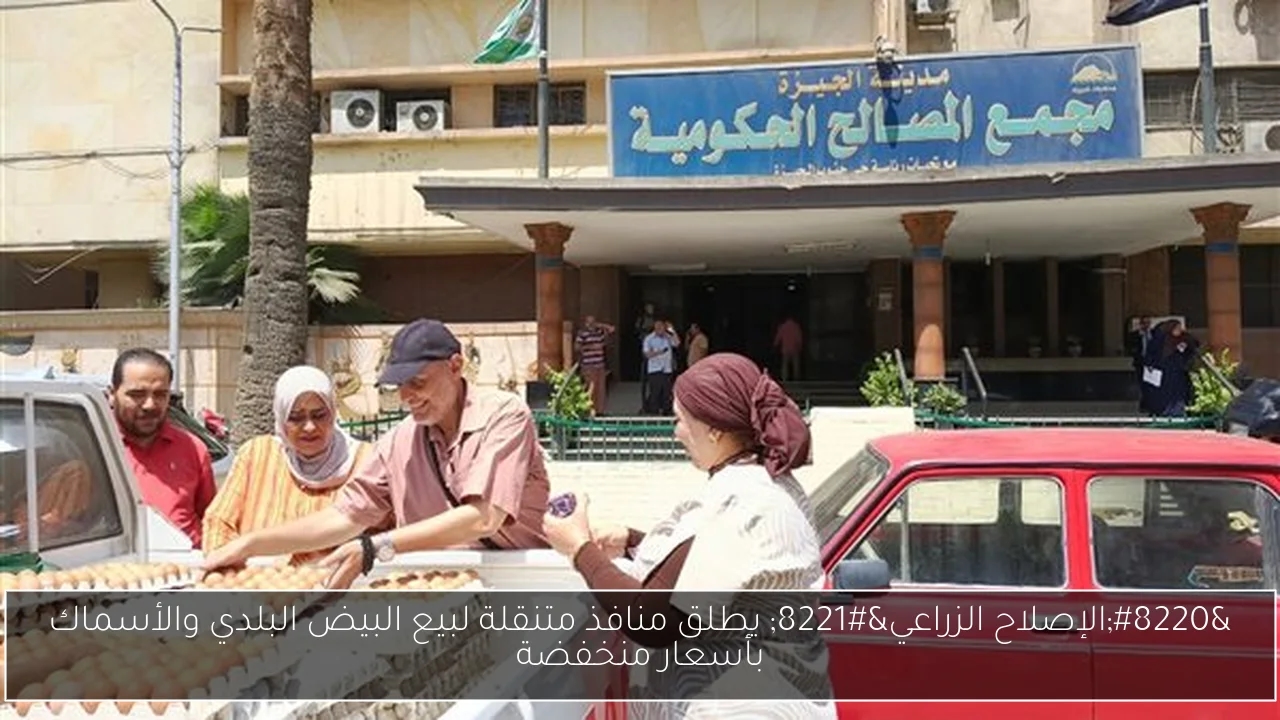 'الإصلاح الزراعي' يطلق منافذ متنقلة لبيع البيض البلدي والأسماك بأسعار منخفضة