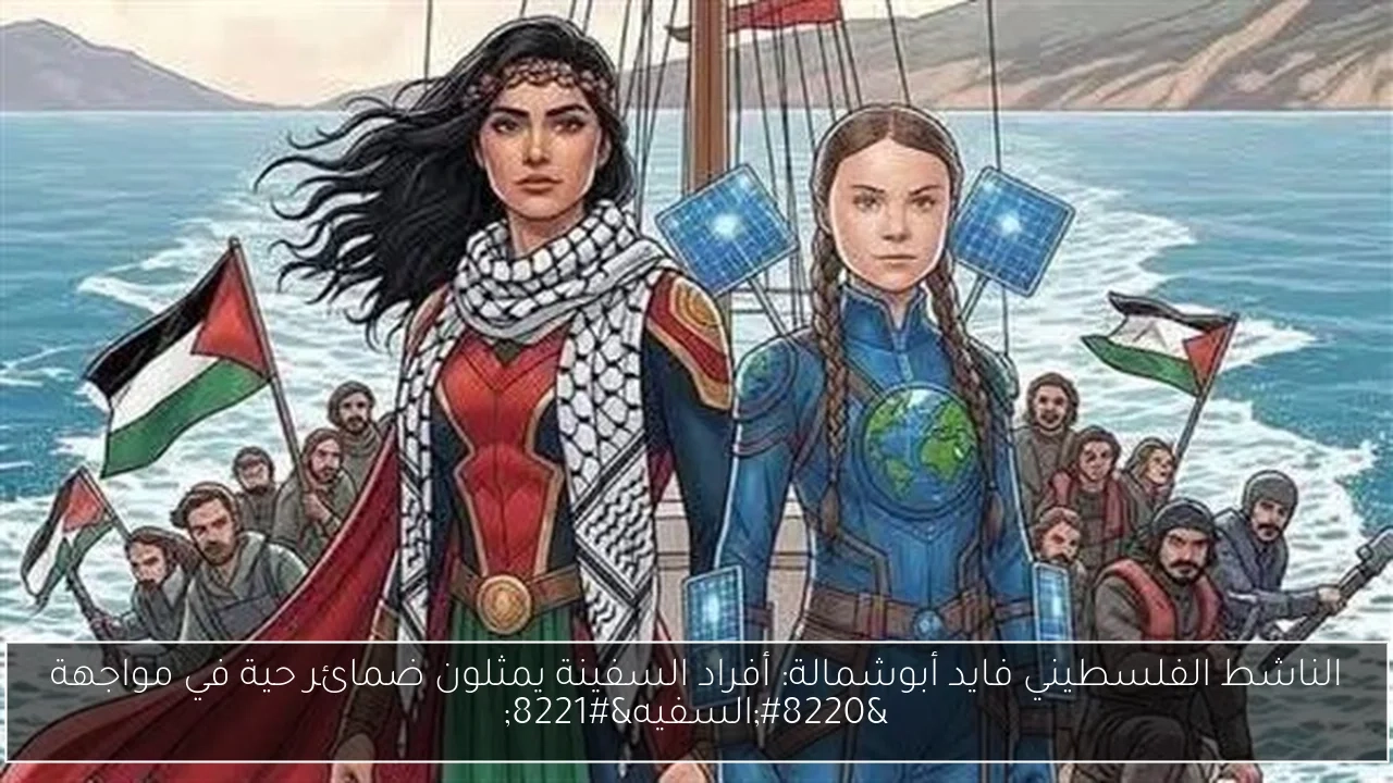 الناشط الفلسطيني فايد أبوشمالة: أفراد السفينة يمثلون ضمائر حية في مواجهة 'السفيه'
