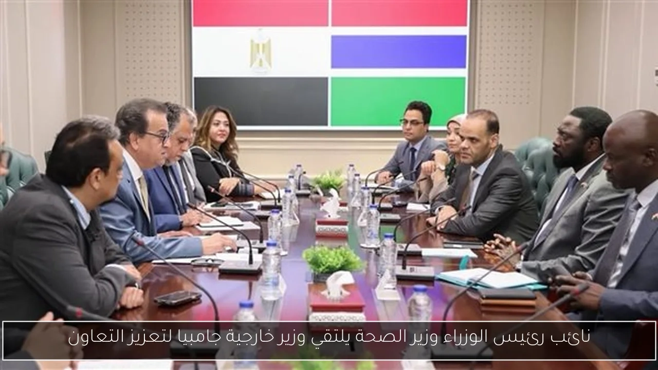 نائب رئيس الوزراء وزير الصحة يلتقي وزير خارجية جامبيا لتعزيز التعاون