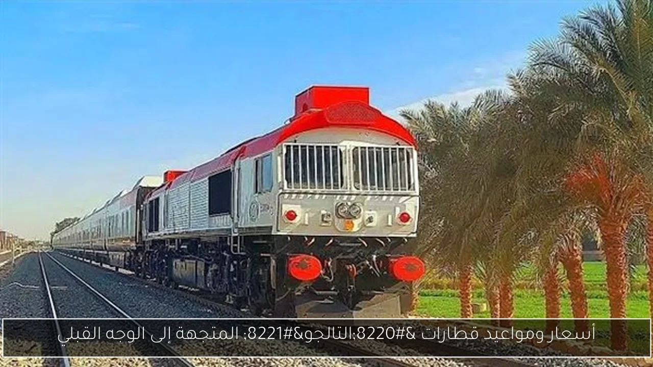 أسعار ومواعيد قطارات 'التالجو' المتجهة إلى الوجه القبلي