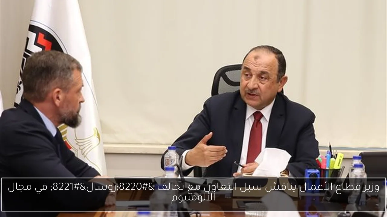 وزير قطاع الأعمال يناقش سبل التعاون مع تحالف 'روسال' في مجال الألومنيوم