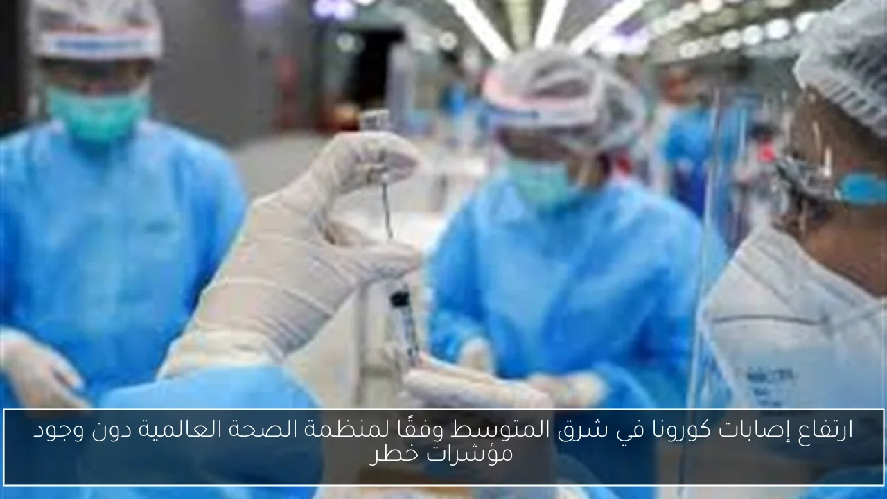 ارتفاع إصابات كورونا في شرق المتوسط وفقًا لمنظمة الصحة العالمية دون وجود مؤشرات خطر