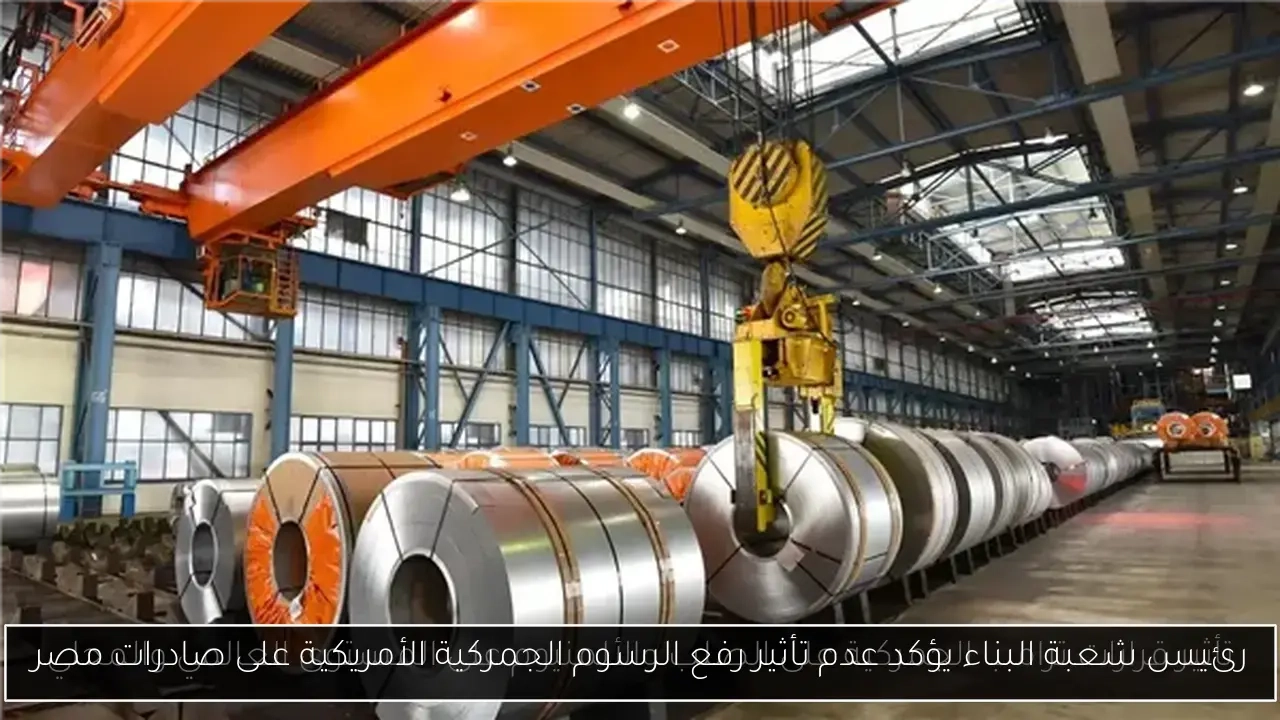 رئيس شعبة البناء يؤكد عدم تأثير رفع الرسوم الجمركية الأمريكية على صادرات مصر